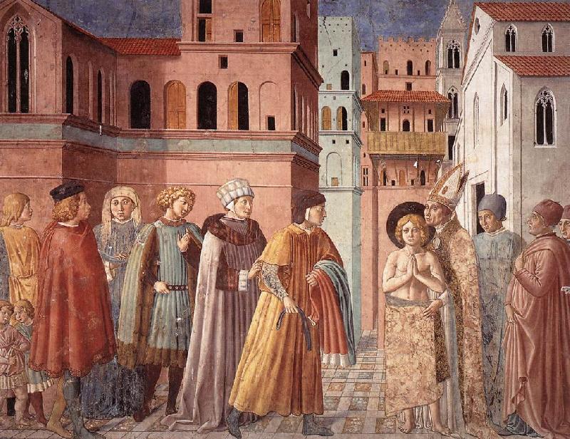 GOZZOLI, Benozzo Scenes from the Life of St Francis (Scene 3, south wall) sdg Norge oil painting art